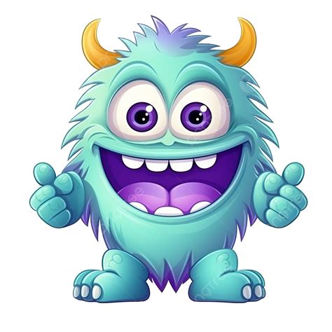 Cute Cartoon Monster Illustration Of Funny Monster Creature Halloween