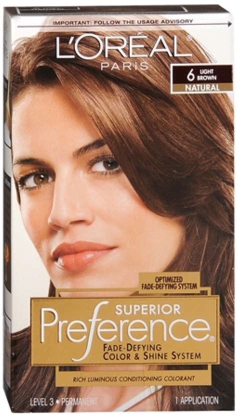 This shade from the loreal hair color black family will suit all indian skin complexions and skin undertones. L'Oreal Superior Preference Permanent Hair Color, 6 Light ...