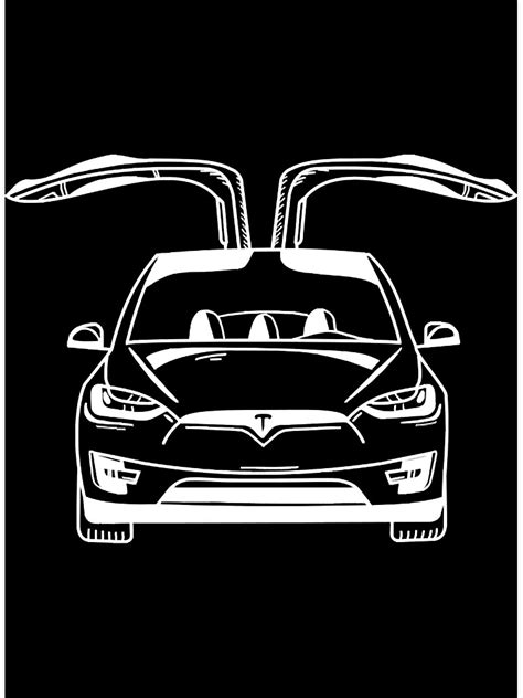 Tesla Model X Poster For Sale By Ahdekort Redbubble