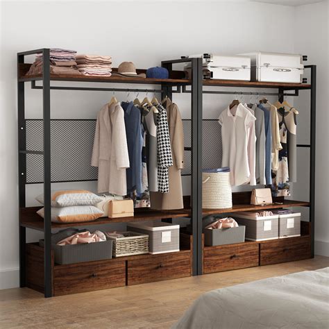 It only needs 3 full sheets of 3/4 plywood and partial sheets of 1/2 and 1/4 to. Free-Standing Closet Systems | Wayfair
