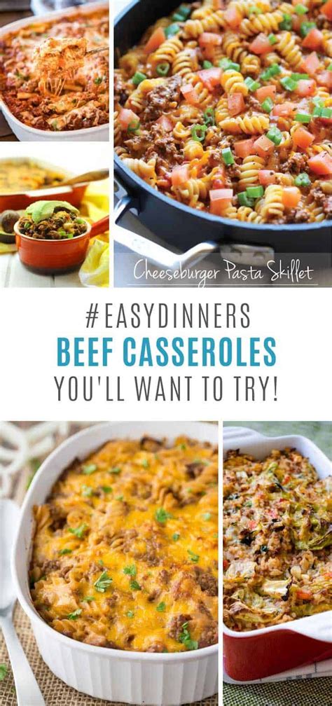 Add mushrooms and onion and sauté for 5 minutes or until beginning to brown. 22 Easy Ground Beef Casserole Recipes for Budget Friendly ...