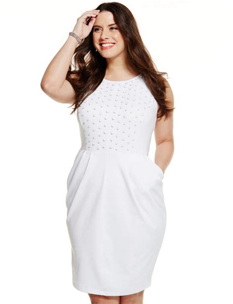 Leaderbunhin White Plus Size Party Dresses