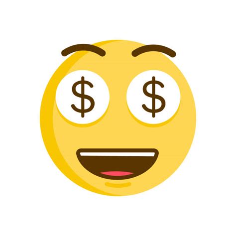 Grinning face the happy smiling face is one of the most common emojis and universally applicable: Royalty Free Dollar Sign Eyes Emoticon Emoji Clip Art ...