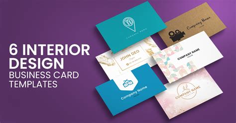 Download Free 6 Interior Design Business Card Templates