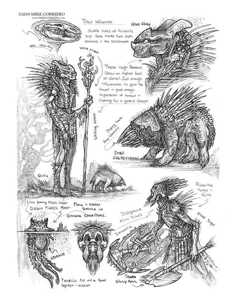 Concept Design And Sketches In 2021 Fantasy Creatures Art Monster