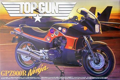 Top gun®, the official lifestyle of authentic top gun® products. Kawasaki GPZ 900R Ninja "Top Gun", Aoshima Nr. 047293 ...