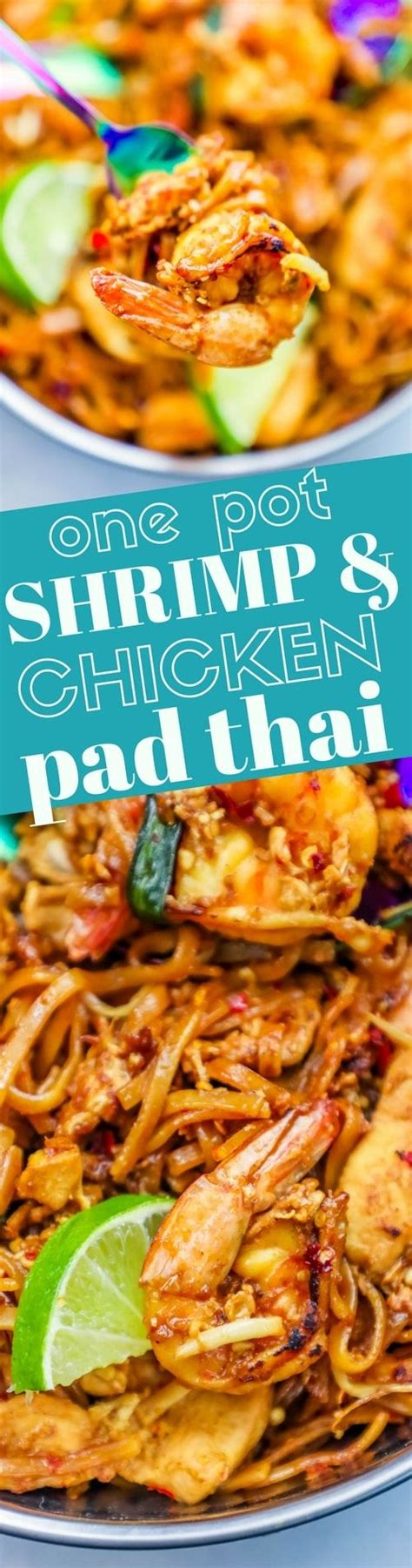 Is anyone else ready to rock the boat with some rad salad recipes this month? The Best Easy Chicken and Shrimp Pad Thai Noodles Recipe is a delicious, Thai food restaurant ...