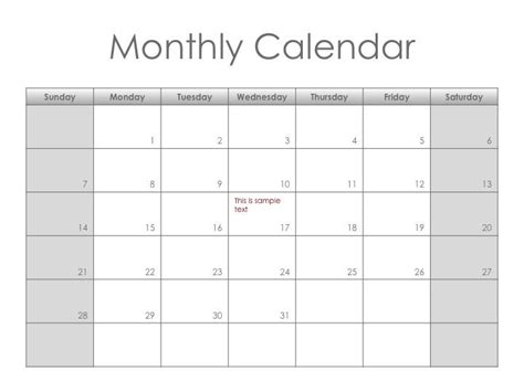 Monotone Monthly Planner Yourtemplatefinder Monthly Planner