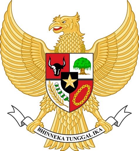Vector Logo Gold Garuda Pancasila Original Indonesian Simbol Posters