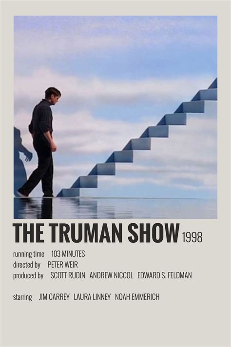 alternative minimalist movie show polaroid poster the truman show artofit