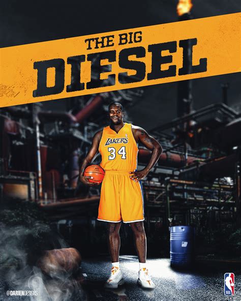 The Big Diesel Shaq Oneal On Behance