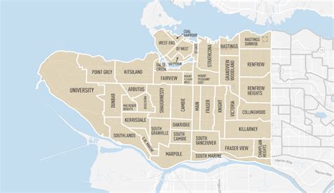Vancouver Neighbourhoods Map