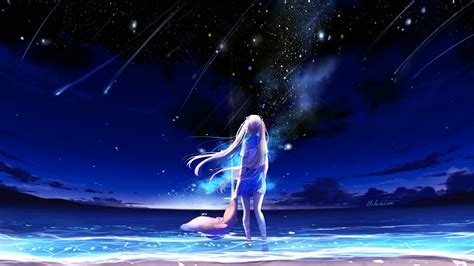 28 Anime Starry Night Sky Wallpaper Baka Wallpaper
