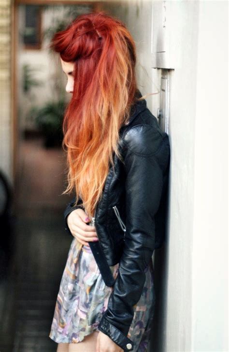 25 Thrilling Ideas For Red Ombre Hair Red Ombre Hair Hair Styles