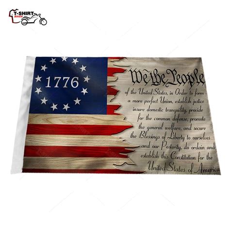 Let It Fly Betsy Ross 1776 We The People Patriotic Usa Motorcycle Flag