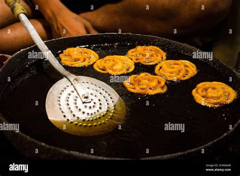 Jalebi Is An Indian Sweet And Delicious Food Made Of Maida Flour And