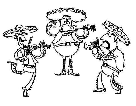 Mariachi Coloring Page at GetColorings.com | Free printable colorings