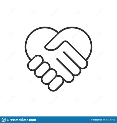 Two Hands In Shape Of Heart Vector Icon Stock Vector Illustration Of
