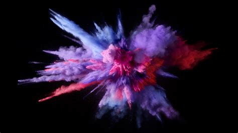Explosión polvo y humo de colores Fondo de pantalla 5k ...