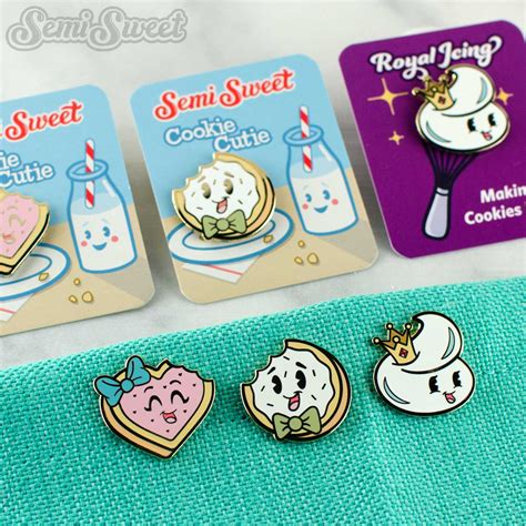 Cookie Cuties And Royal Icing Lapel Pins