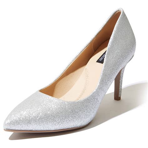 Dailyshoes Low Pump Heels For Women High Heel Pumps Pointy Toe