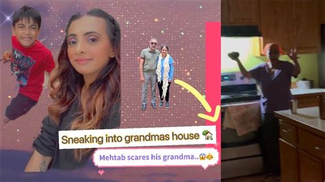 Sneaking Into Grandmas 🏡 Mehtab Scares His Grandma 👵 Youtube