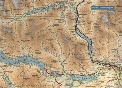 Such maps range in size and complexity from simple schematic maps 25 millimetres (1 inch) or less across to elaborate wall maps, the largest of which to survive to modern times, the ebstorf map, was around 3.5 m (11 ft 6 in) in diameter. Loch Katrine | Mapa