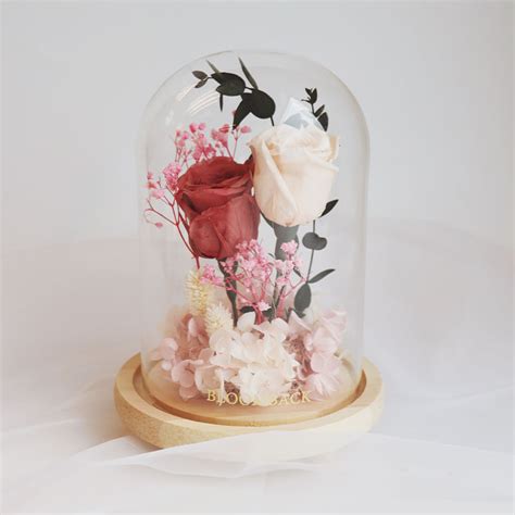 Preserved Flowers In Glass Dome China Wholesale Preserved Flower