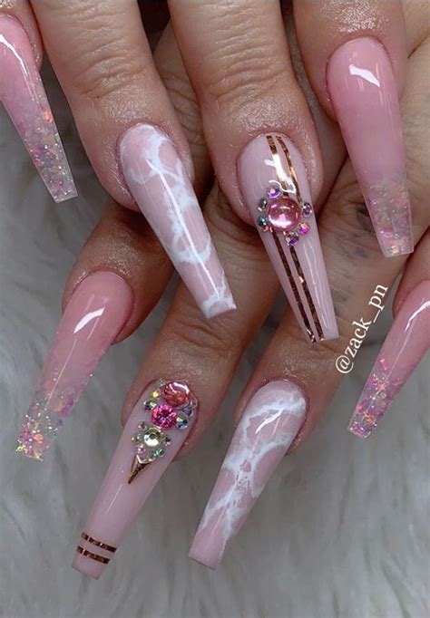 The 85 Best Long Acrylic Coffin Nail Ideas For This Spring And Summer Lily Fashion Style
