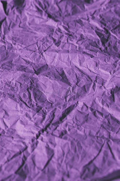 Purple Wrinkled Paper Texture Or Background Stock Photo Image Of