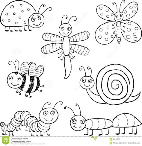 Funny Cartoon Insects Stock Illustrations 1741 Funny