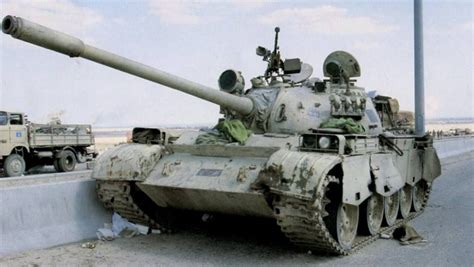 Abandoned Iraqi Type 69 Ii Tank Sits At Kuwait City Operation Desert