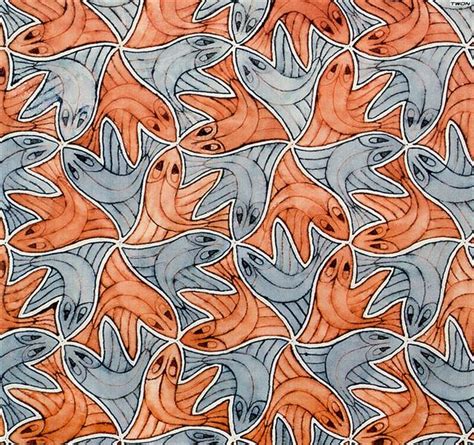 Symmetry Watercolor Fish M C Escher Wikiart Org