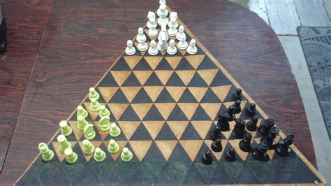 Triangular Chess Set For 3 Players Etsy In 2021 Chess Set The Game