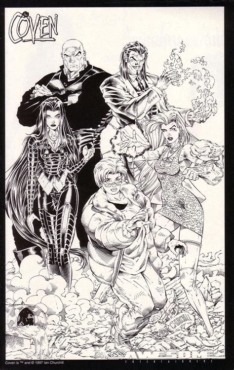The Coven Art By Ian Churchill In Comic Books Art Heroes Reborn American Comics