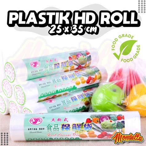 Jual Plastik Hd Roll 25 X 35 Cm Isi 200 Lembar Plastik Buah Sayur