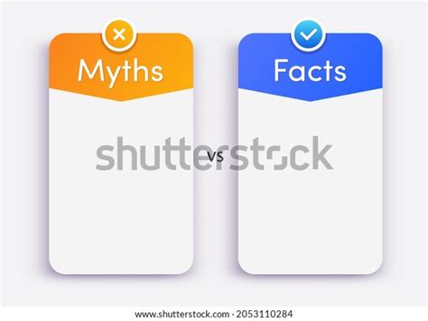 Myth Vs Fact Infographics Over 182 Royalty Free Licensable Stock