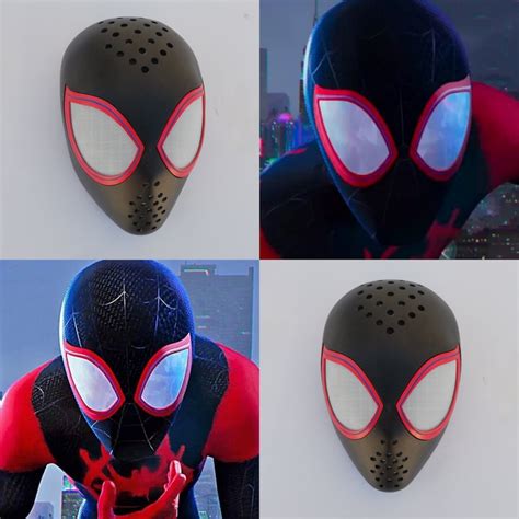 Faceshell Miles Morales Into The Spiderverse Etsy