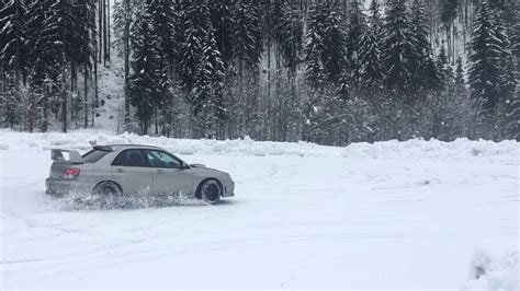 Subaru Wrx Sti Snow Drifting Youtube