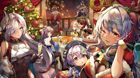 Genshin Impact Christmas Wallpaper