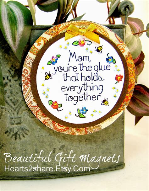 Tired of searching for mom gifts? Thank you Mom gift, Decorative magnet, Gift for Home ...