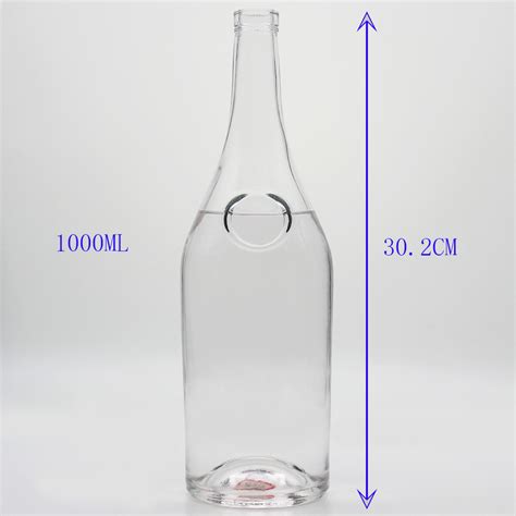 Custom Promotional Durable Using Whsiky Brandy Wodka Wine 1l Glass