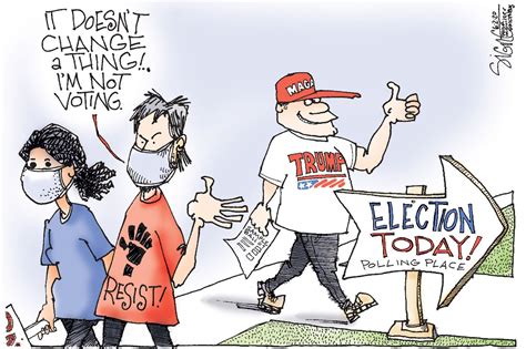 Political Cartoon Dont Vote Elect Trump