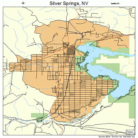 Silver Springs Nevada Street Map 3267200