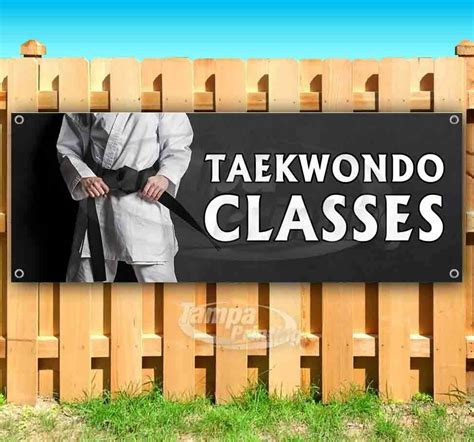 Taekwondo Classes Advertising Vinyl Banner Flag Sign Many Sizes Usa