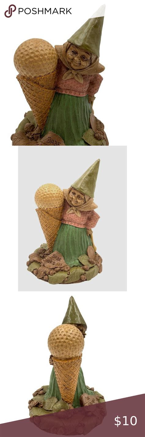 Tom Clark Gnome Babe Figurine 5054 Edition 4 Vtg 1988 Ice Cream Cone