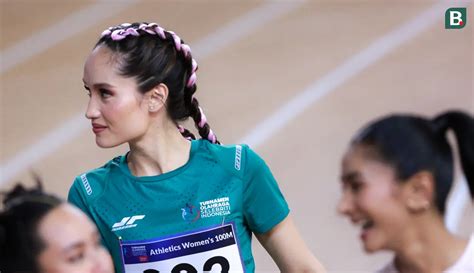 Foto Gesit Dan Menawan Cinta Laura Tercepat Di Lari 100 Meter Putri