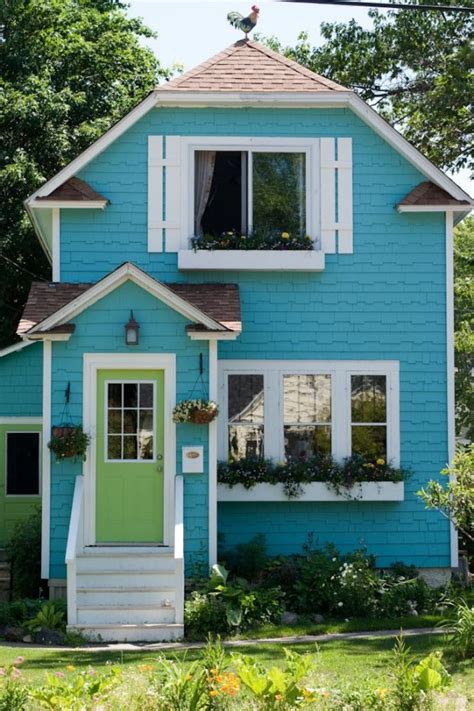 Charming Little Blue Cottage Tiny House Pins