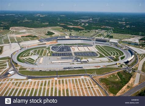 Stock Photo Aerial View Of Atlanta Motor Speedway Nascar Race