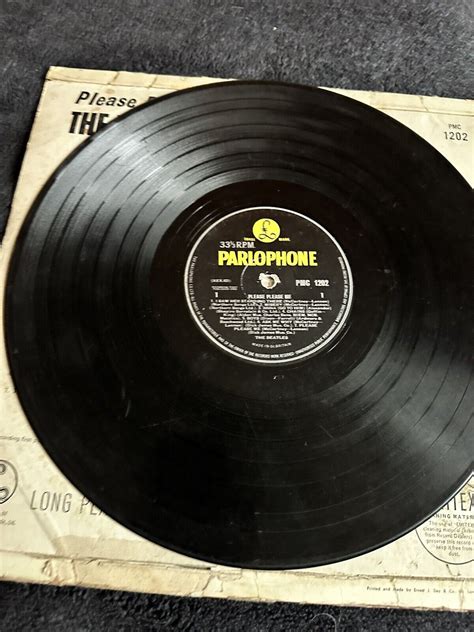 The Beatles Please Please Me Vinyl Record Lp Parlophone 1963 Mono 1st